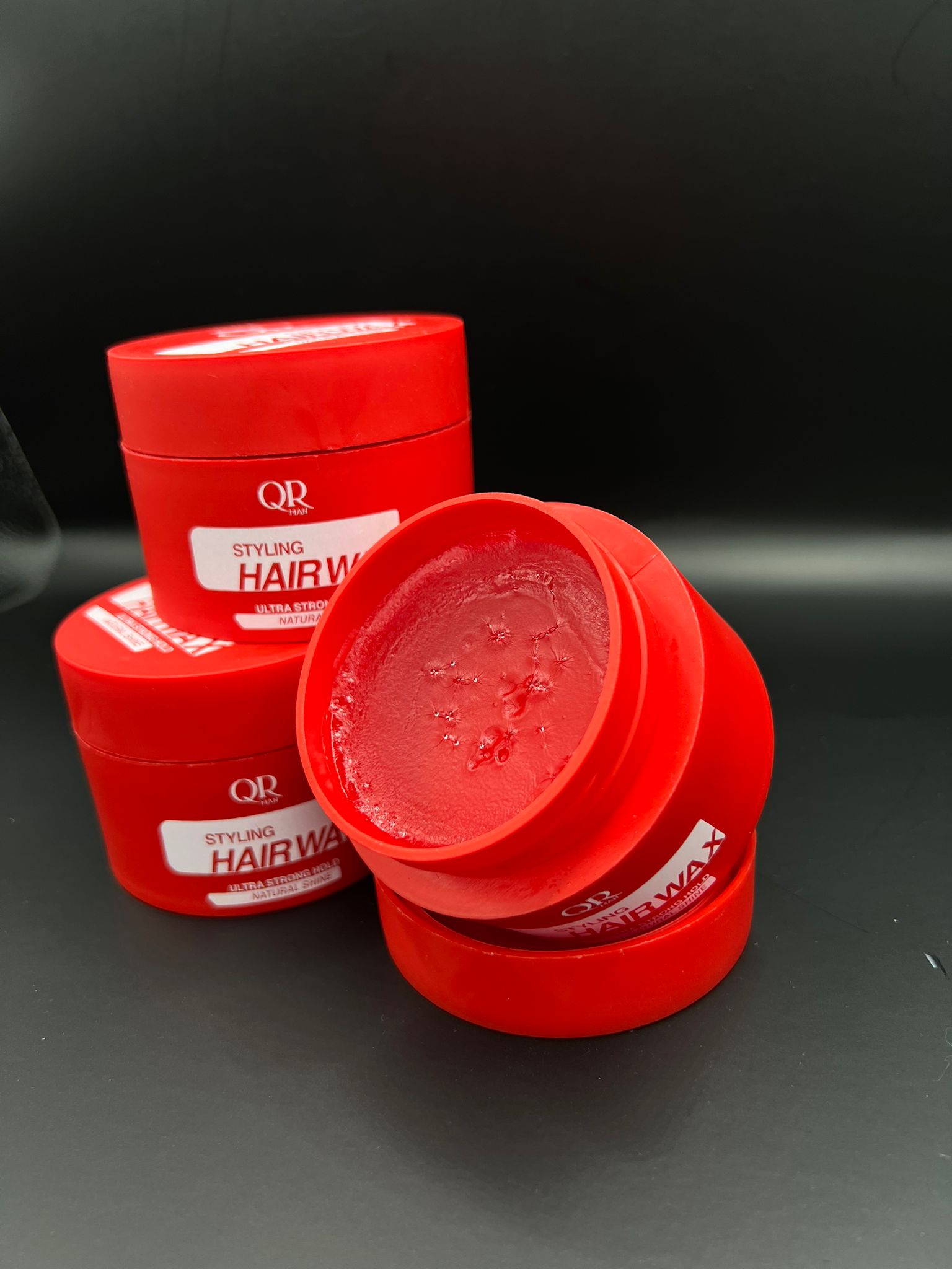 QR Man Styling Hair Wax Ultra Strong Hold (Rode)