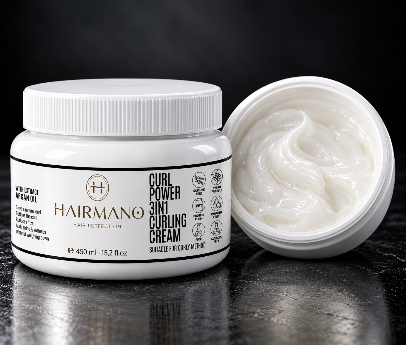 Hairmano Curl Power 3 in 1 Curling Cream – 450 ml
