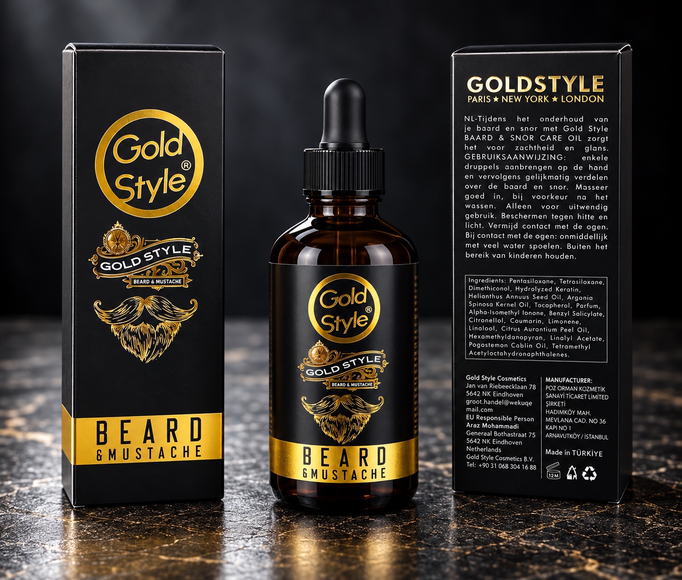 Gold Style Beard & Mustache Care Oil – Baardolie